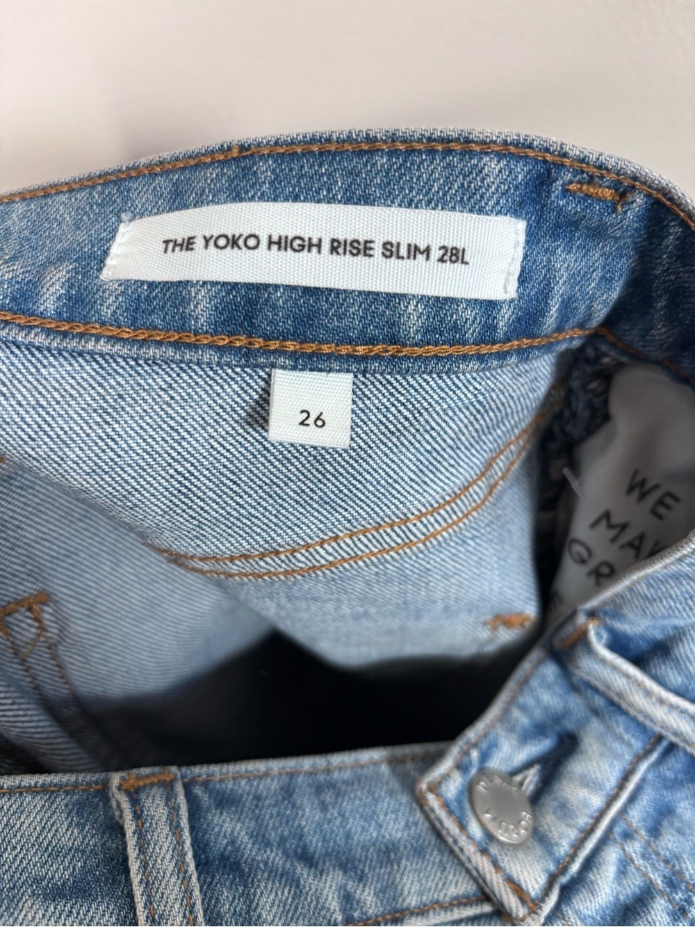 Denim Forum The Yoko Hi Rise Slim Jeans Size 26 Light Blue - Picture 5 of 8